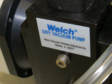 WELCH 2015B-01 Lab Oil Free .2 Hp Dry Vacuum Pump 115V 45 LPm 82.5 Torr - VIDEO