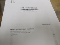 2021 Climet CI-1070 Particle Counter 2024 Calibration w/ Admin Password, Ci-A53 PROBE