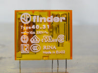 Lot of 8 Finder 40.31 Relay with Finder 95.03 Base DIN Rail mount w/ Warranty