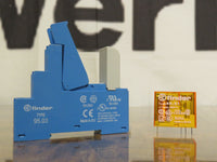 Lot of 8 Finder 40.31 Relay with Finder 95.03 Base DIN Rail mount w/ Warranty