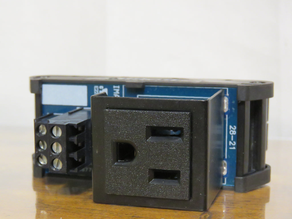 ASI IMACP01 Single 120V AC Receptacle 3-Prong Power Outlet DIN Rail Mount