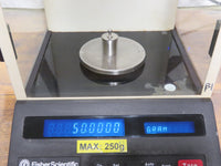Fisher Scientific Denver Instrument A-250 Gram Balance Scale Verified 250g 0.1mg