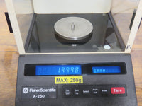Fisher Scientific Denver Instrument A-250 Gram Balance Scale Verified 250g 0.1mg