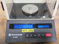 Fisher Scientific Denver Instrument A-250 Gram Balance Scale Verified 250g 0.1mg