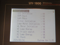 Shimadzu UV-1800 Double Beam UV/Visible Scanning Spectrophotometer - Tested