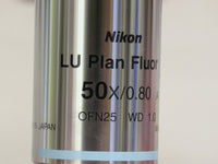 Nikon LU Plan Fluor EPI 50x/0.80  ∞/0 Microscope Objective Lens WD 1.0 OFN25