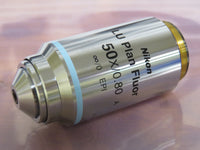 Nikon LU Plan Fluor EPI 50x/0.80  ∞/0 Microscope Objective Lens WD 1.0 OFN25