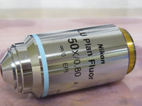 Nikon LU Plan Fluor EPI 50x/0.80  ∞/0 Microscope Objective Lens WD 1.0 OFN25