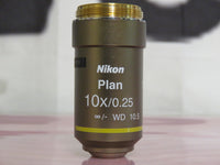 Nikon Plan 10x/0.25  ∞/- Microscope Objective Lens WD 10.5