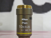 Nikon Plan 10x/0.25  ∞/- Microscope Objective Lens WD 10.5