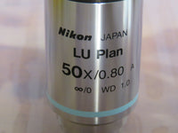 Nikon LU Plan EPI 50x/0.80 A  ∞/0 Microscope Objective Lens WD 1.0