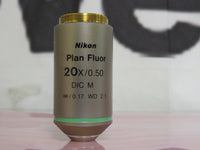 Nikon Plan Fluor DIC M 20x/0.50  ∞/0.17 Microscope Objective Lens WD 2.1