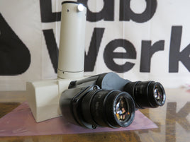 Nikon Microscope Eclipse E400 Trinocular Head with Photo Tube & Eyepieces