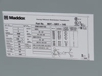 NEW - Maddox MIT-DRY-146 3-Phase 480V Delta - 400 Y 231V Transformer