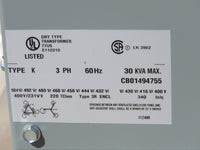 NEW - Maddox MIT-DRY-146 3-Phase 480V Delta - 400 Y 231V Transformer