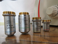 Leica DM750 Microscope w/ Objective Lens 4x 10x 20x 40x