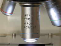 Leica DM750 Microscope w/ Objective Lens 4x 10x 20x 40x