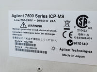 Agilent 7500cx ICP-MS, Cetac ASX-520 Autosampler, with computer
