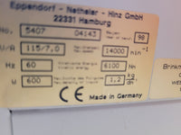 Eppendorf 5417R Refrigerated Centrifuge w/ F-45-30-11 Rotor, good functional condition