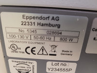 Eppendorf MasterCycler EpGradient S Model 5345 96 well Thermocycler PCR