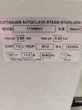 Tuttnauer 1730MKV Autoclave Steam Sterilizer Tattoo & Beauty Benchtop, warranty