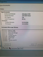 Perkin Elmer AAnalyst 400 Atomic Absorption Spectrometer