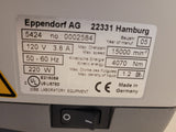 Eppendorf 5424 Benchtop Centrifuge w/FA-45-24-11 Rotor, 15000 RPM, 120V
