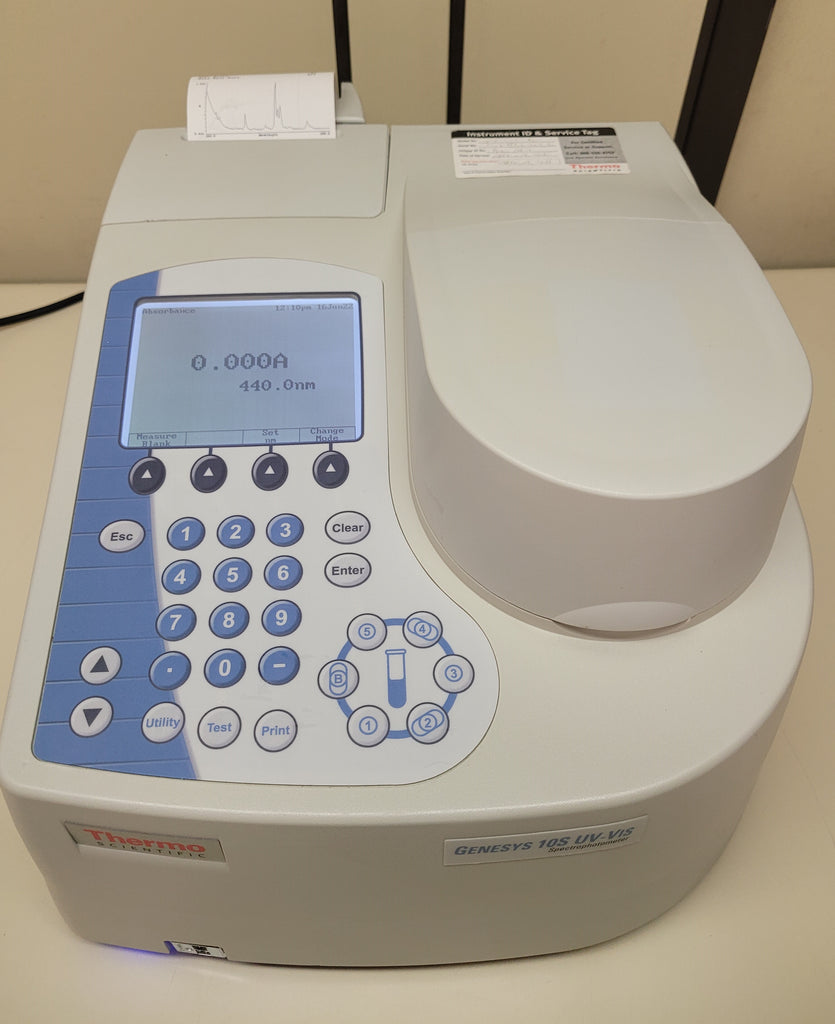 Thermo Scientific Genesys 10S UV-Vis Spectrophotometer, low usage, tes ...