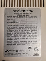 Mettler Electronics Sys Stim ME 226 Muscle Neuromuscular Stimulator