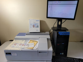 Perkin Elmer Lambda 25 UV/Vis Spectrophotometer, computer, tested, low lamp hours!