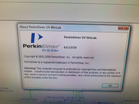 Perkin Elmer Lambda 25 UV/Vis Spectrophotometer, computer, tested, low lamp hours!