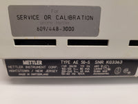 Mettler Toledo AE50 Analytical Lab Benchtop Balance Scale - Weight Verified