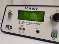 BTX ECM 830 Electroporation Electro Square Porator, Square Wave, 5 to 500V