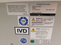 Beckman Coulter Microfuge 20R IVD Centrifuge w/ Rotor & Lid and Warranty