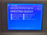 UNICO 2800 UV/Vis Spectrophotometer, tested, sold with a warranty
