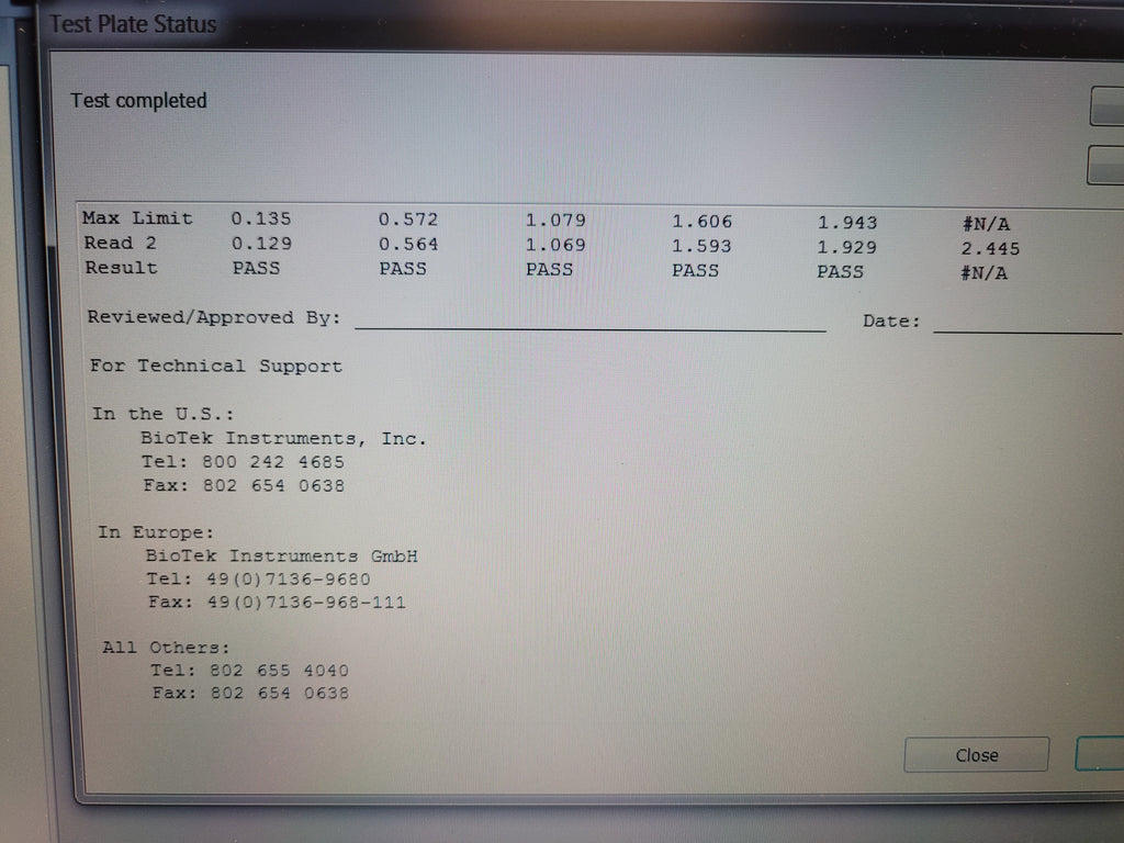 BioTek ELx800 UV Absorbance Microplate Reader, tested, warranty ...