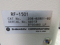 SHIMADZU RF-1501 Spectrofluorophotometer Version 2.0 - Mint Shape