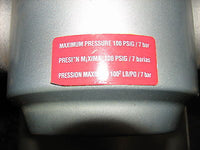 GAST 3HBB-34T-M300X Piston Air compressor tank and upgraded pressure switch