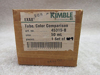 (9) Kimble Exax 50mL Graduation Tall Form Nessler Tube, 20mm OD X 298mm L #45315
