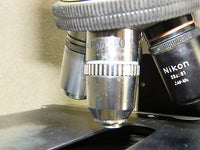 Nikon Labophot Microscope w/ 2x, 4x, 10x, 20x & 40x Optics, Condenser, Dual Head