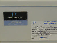 Perkin Elmer Lambda 25 UV/Vis Spectrophotometer w/ PC UV Winlab 5.1.5