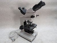 Nikon Labophot Microscope w/ 2x, 4x, 10x, 20x & 40x Optics, Condenser, Dual Head