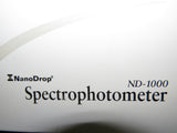 Thermo NanoDrop ND-1000 UV/Vis Spectrophotometer w/ power supply & USB cable