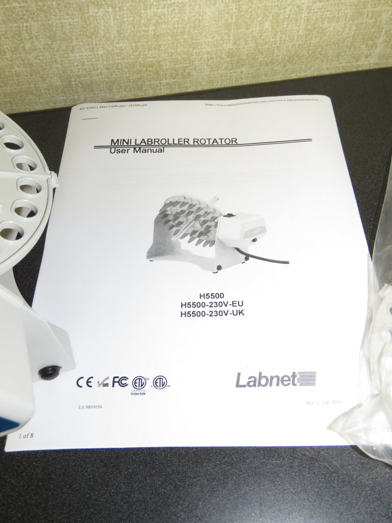 Labnet H5500 Mini Labroller Rotator with Extra Rotisserie Wheel, Assay ...