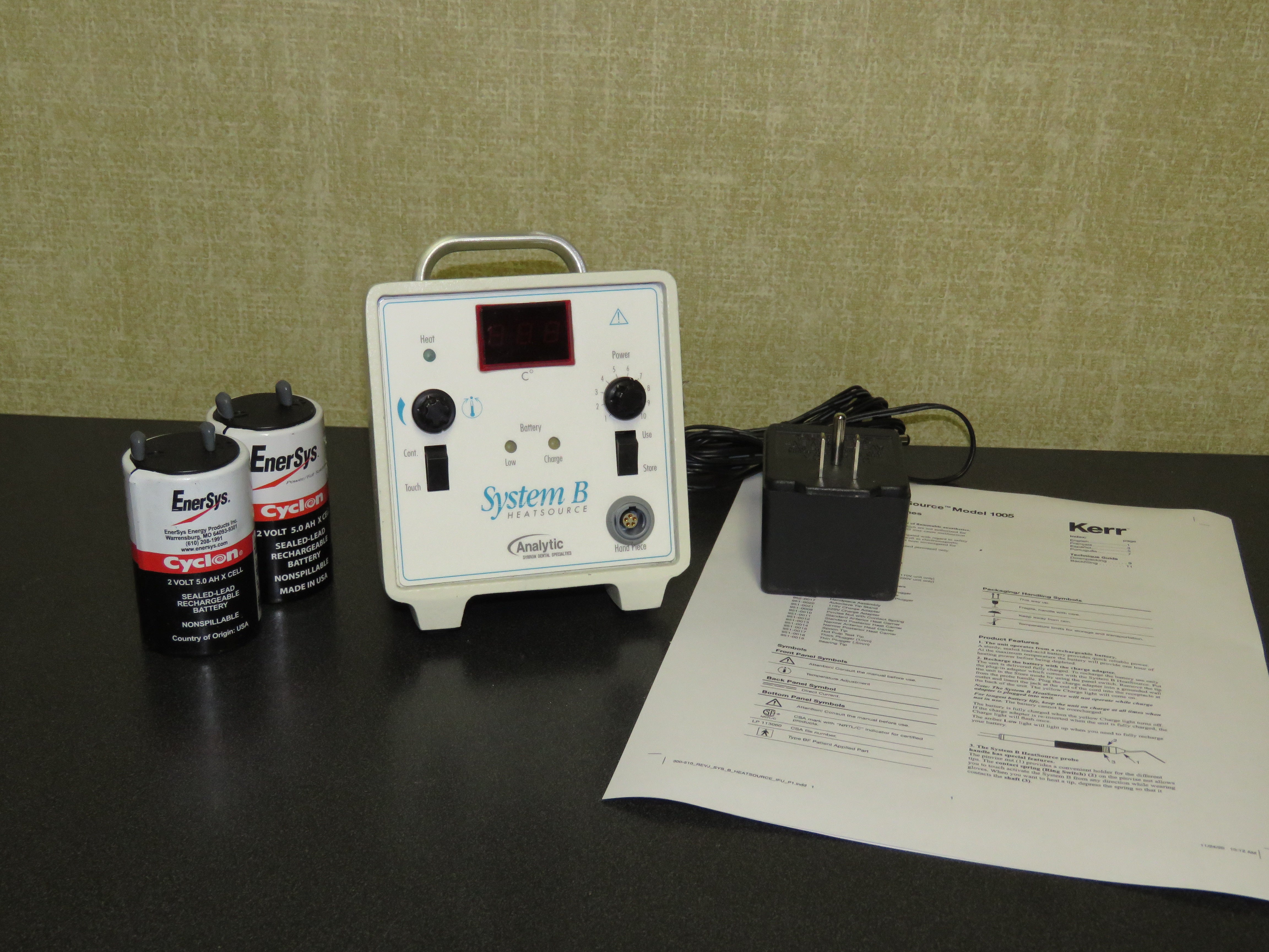 System B Analytic Sybron Endo System B 1005 Dental Heat Source w/ New Batteries ...