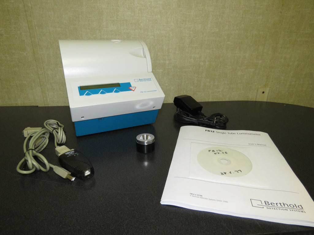 Berthold Detection Systems FB 12 Luminometer w/ Manual, Serial to USB cable and Power Supply