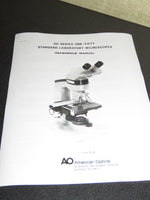 American Optical AO Spencer "One Fifty" Inspection microscope 45x 10x Dark Phase Objectives