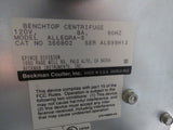 Beckman Coulter BenchTop Centrifuge Model Allegra 6, GH-3.8 Rotor, tested
