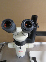 Leica MZ7 5 Inspection Stereo Microscope 1.0X Objective Photo Tube & Articulating Weighted Stand