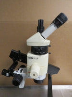 Leica MZ7 5 Inspection Stereo Microscope 1.0X Objective Photo Tube & Articulating Weighted Stand